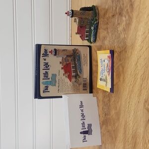 Harbour Lights This Little Light Of Mine Old Mackinac MI Mini Lighthouse W/ Card